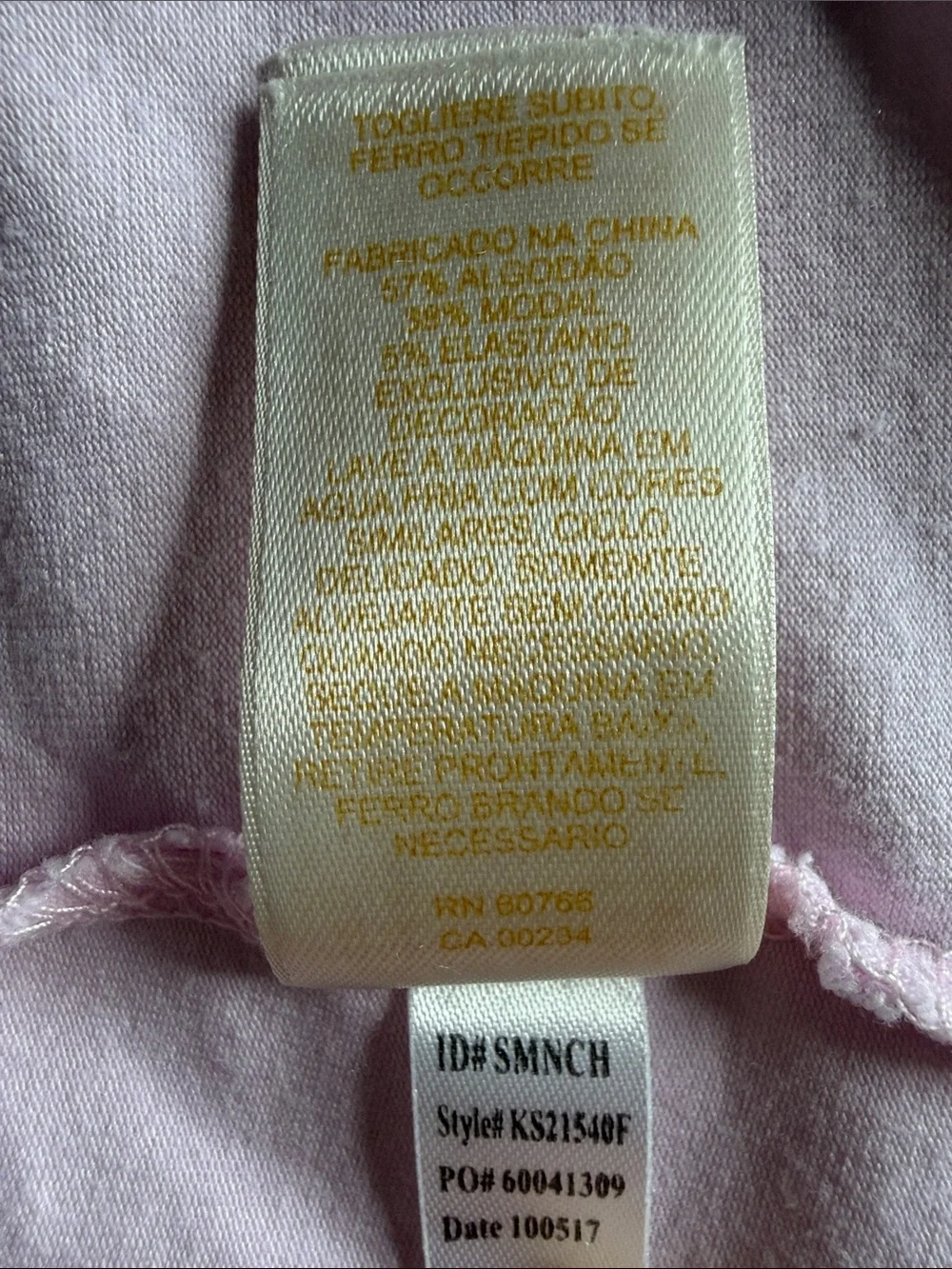 KATE SPADE Make Me Blush Rose Long Sleeve Sleep Shirt Nightgown Pink Size S